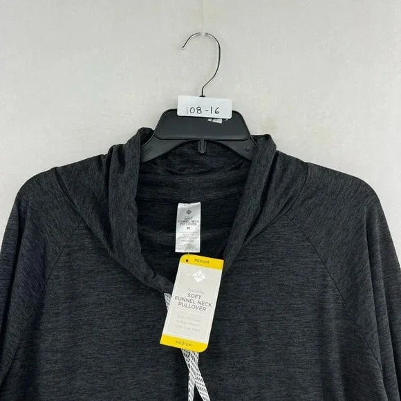 Member's Mark Shirt Women's Sz M Gray Favorite Soft Funnel Neck Pullover - Picture 11 of 11